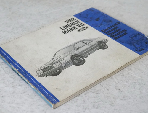 1988 Lincoln Mark VII Electrical & Vacuum Troubleshooting Manual 
