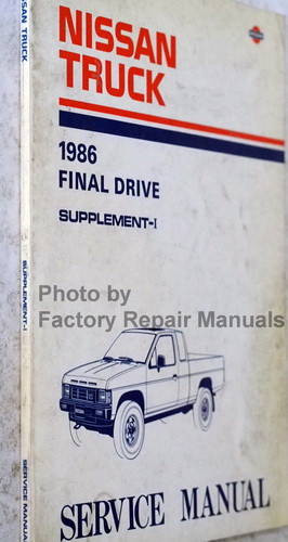 1986 Nissan Hardbody Truck Factory Service Manual Original Shop Repair D21