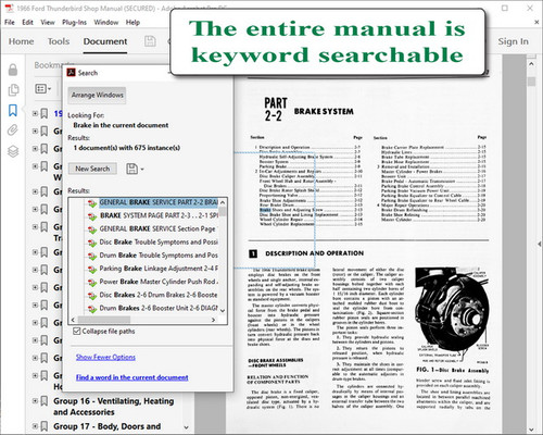 1966 Ford Thunderbird Shop Manual