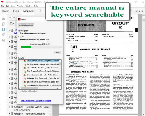 1966 Ford and Mercury Shop Manual 