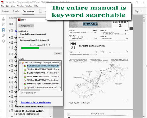 1964 Ford Truck Shop Manual (100-350 Series)