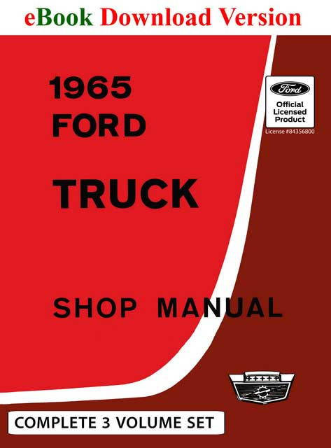 1965 Ford Truck Shop Manual eBook Download