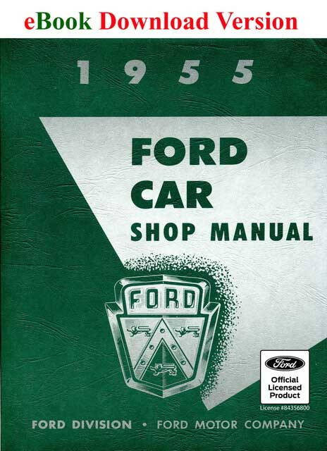 1955 Ford Car Shop Service Manual eBook Download