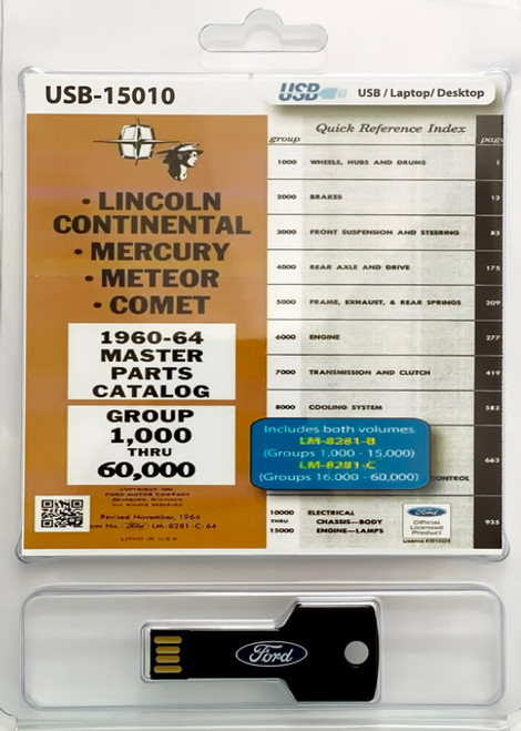 1960-1964 Lincoln Mercury Master Parts and Accessory Catalog on USB 1960-1964 Lincoln Mercury Master Parts and Accessory Catalog on USB
