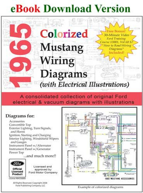 1965 Ford Mustang Colorized Wiring Diagrams Download