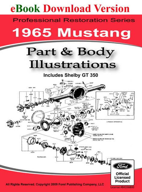 1965 Ford Mustang Part and Body Illustrations Download
