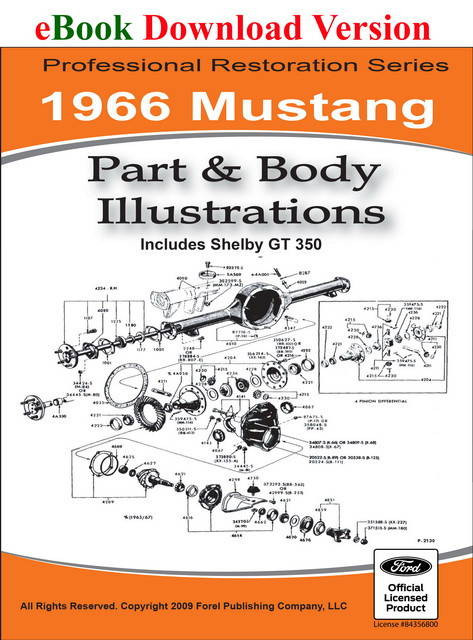 1966 Ford Mustang Part and Body Illustrations Download