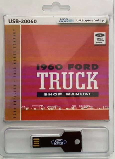 1960 Ford Truck Shop Manual on USB