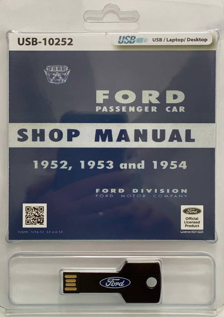 1952, 1953 and 1954 Ford Passenger Car Shop Manual Download