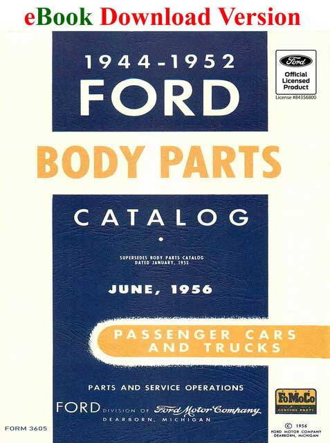 1944-1952 Ford Car and Truck Body Parts Catalog Download