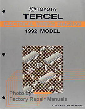 1992 Toyota Tercel Electrical Wiring Diagrams 