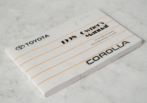 1998 Toyota Corolla Owner\'s Manual