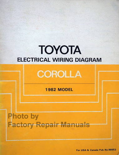 1982 Toyota Corolla Electrical Wiring Diagrams