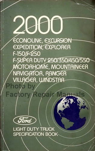2000 Ford Truck Specifications Book