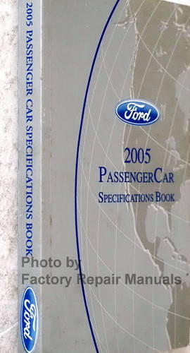 2005 Ford Lincoln Mercury Car Service Specifications Book