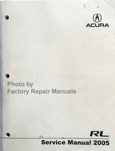 2005 Acura RL Service Manual
