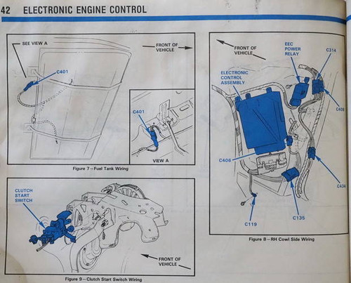 1987 Ford Mustang Electrical and Vacuum Troubleshooting Manual