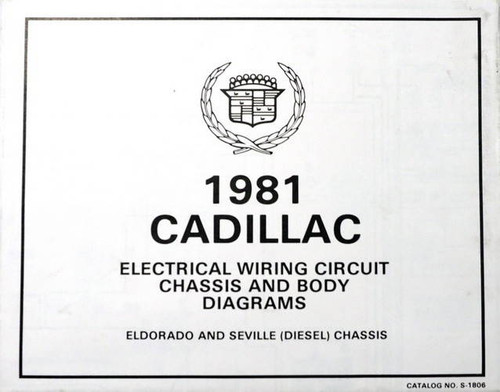 1981 Cadillac Eldorado Seville with Diesel Engine Chassis Wiring Diagrams 