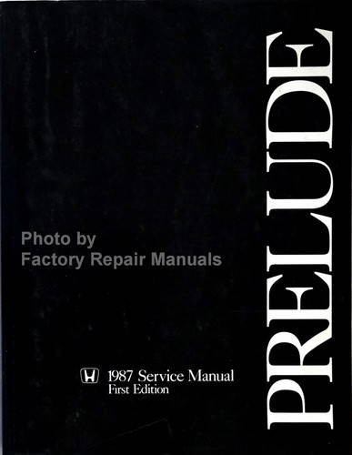 1987 Honda Prelude Service Manual