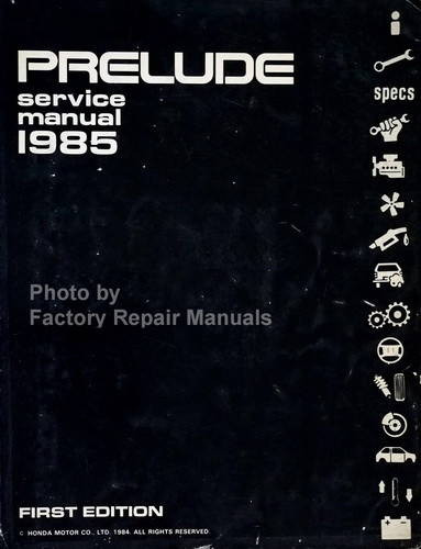1985 Honda Prelude Service Manual
