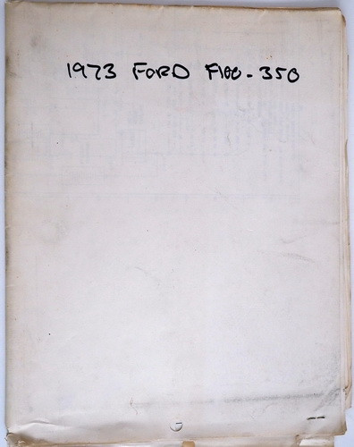 1973 Ford F100 F250 F350 Electrical Wiring Diagrams