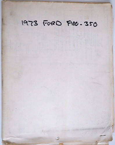 1973 Ford F100 F250 F350 Electrical Wiring Diagrams
