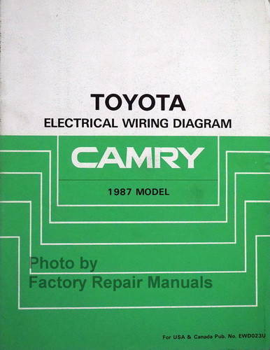 1986 Toyota Camry Electrical Wiring Diagrams