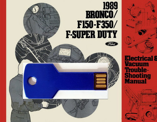 1989 Ford Light Duty Truck, F150, F250, F350, Econoline, Bronco Electrical & Vacuum Troubleshooting Manual