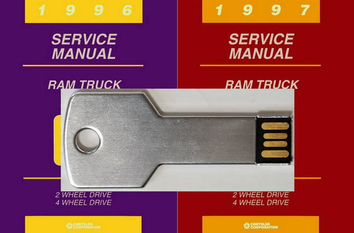 1996 1997 Dodge Ram Truck 1500 2500 3500 Service Information USB