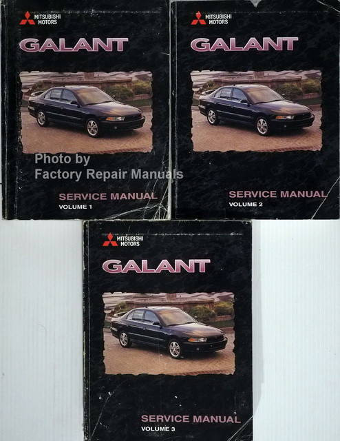1999 Mitsubishi Galant Service Manual Volume 1, 2, 3