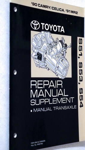 1990 Toyota S51 S53 S54 Manual Transmission Repair Manual