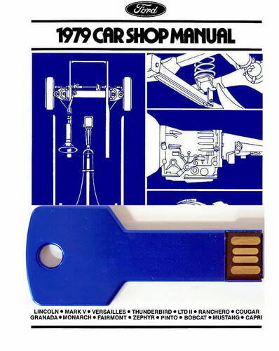1979 Ford, Lincoln Mercury Car Factory Shop Manuals on USB