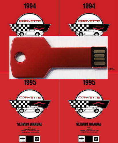 1994 1995 Chevrolet Corvette Service Manuals on USB