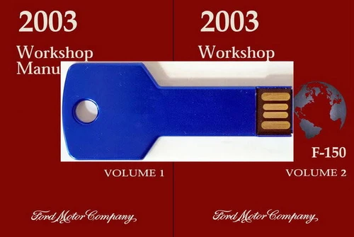 2003 Ford F-150 Workshop Manual Volume 1 & 2 on USB