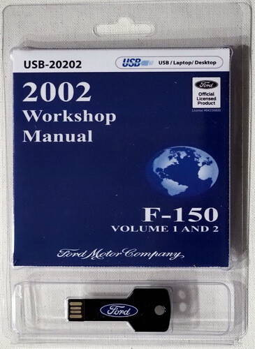 2002 Ford F150 Workshop Manuals on USB