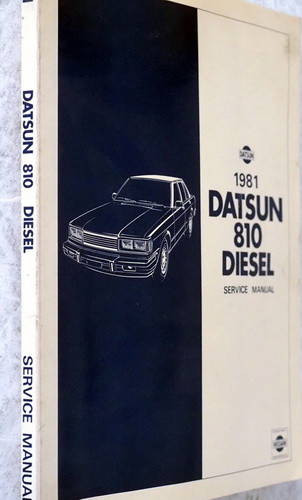 1981 Datsun 810 Service Manual Diesel Supplement