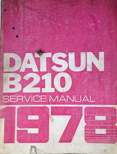 1978 Datsun B210 Service Manual