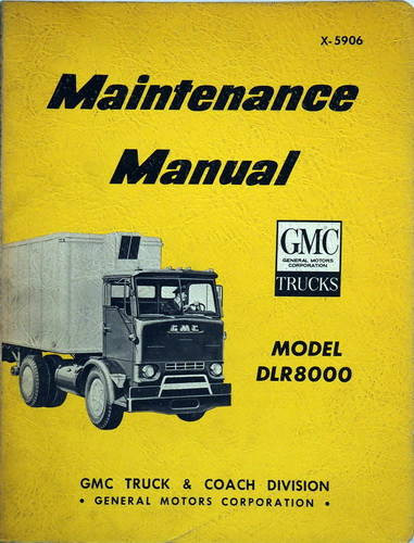 1959 GMC DLR 8000 Maintenance Manual 