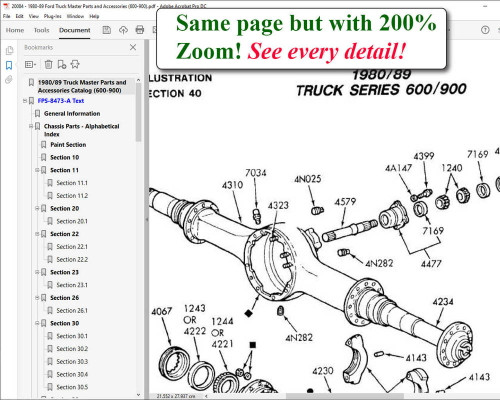 1980-1989 Ford Truck (600-900) Master Parts and Accessory Catalog 