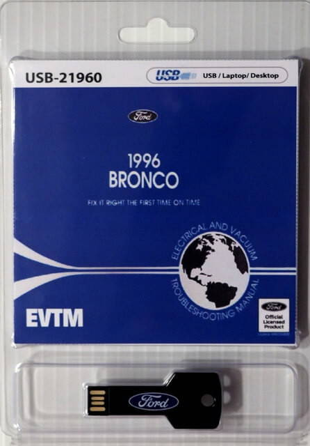 1996 Ford Bronco Electrical and Vacuum Troubleshooting Manual 