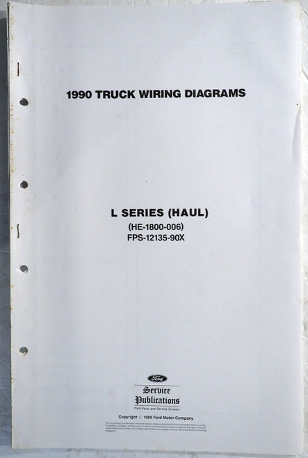 1990 Ford L-Series Haul Truck Wiring Diagrams
