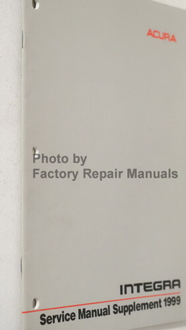 1999 Acura Integra Service Manual Supplement