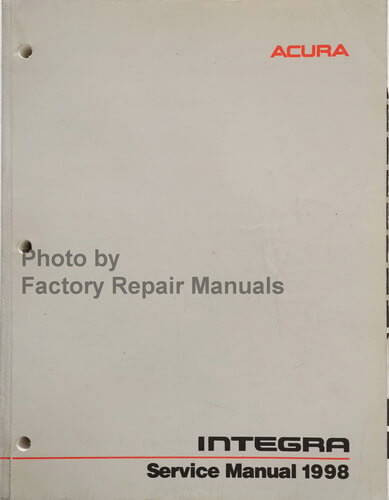 1998 Acura Integra Service Manual