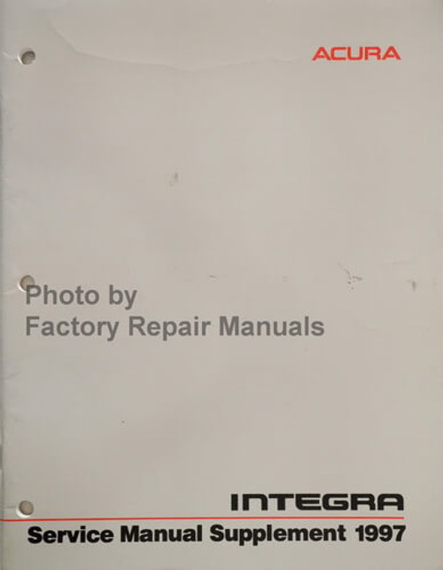 1997 Acura Integra Service Manual Supplement