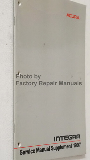 1997 Acura Integra Service Manual Supplement