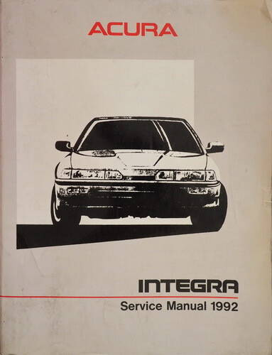 1992 Acura Integra Service Manual