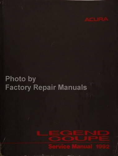 1992 Acura Legend Coupe Service Manual
