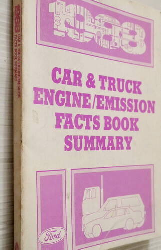 1988 Ford Car and Truck Engine/Emission Facts Book Summary Manual