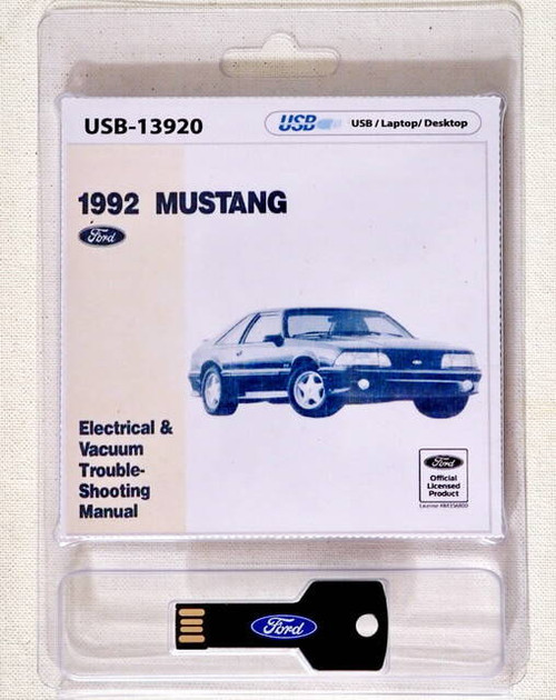 1992 Ford Mustang Electrical & Vacuum Troubleshooting Manual USB
