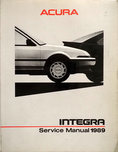 1989 Acura Integra Service Manual